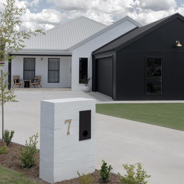 Brass House Number on Letter Box_Ocean Luxe