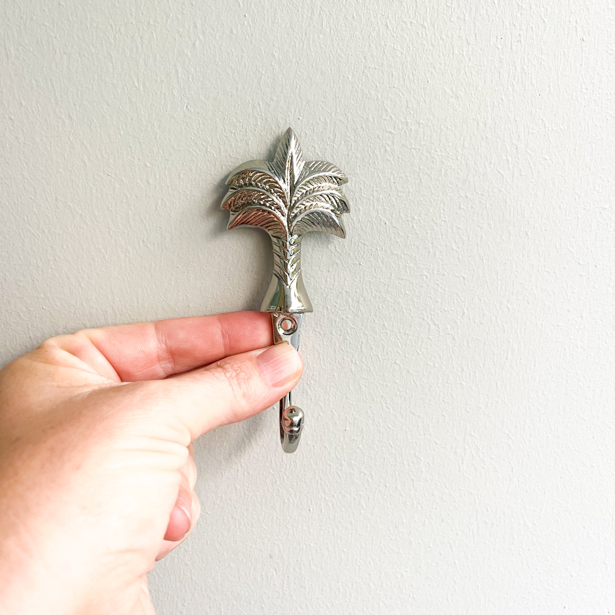 Silver Palm Tree Hook