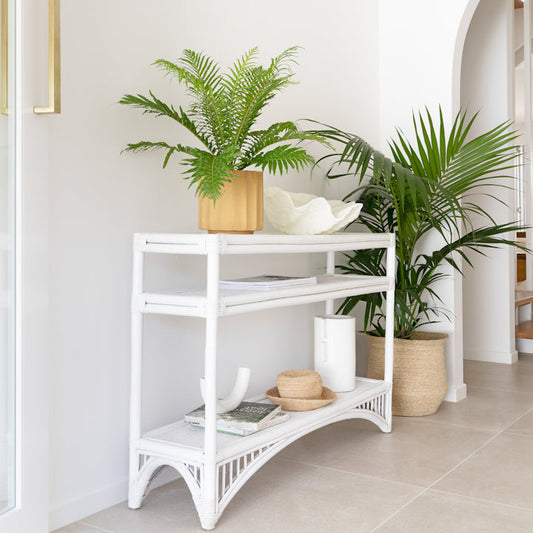 Carmen's Rattan Console Table