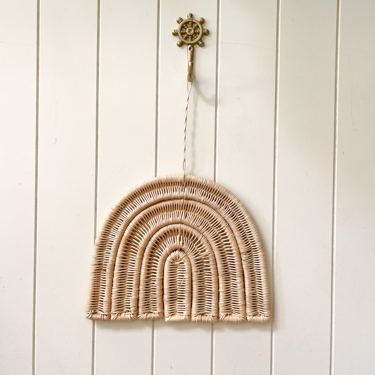 Rattan Rainbow Wall Decoration