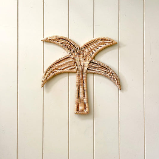 Rattan Palm Tree Wall Decoration