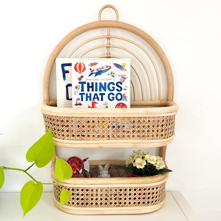 Hanging Rattan Basket: Ocean Luxe